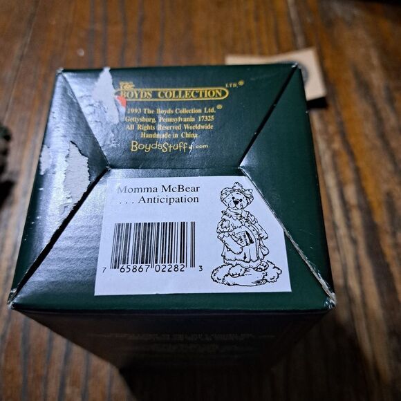 Vintage 1996 Boyds Bears The Bearstone Momma McBear Anticipation Figurine #2282 - Picture 4 of 11